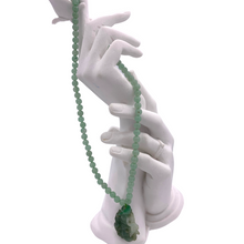 Load image into Gallery viewer, Burmese Jade Necklace with Flamingo Pendant
