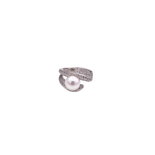 Cargar imagen en el visor de la galería, Pearl Ring in Sterling silver with  Diamquoie
