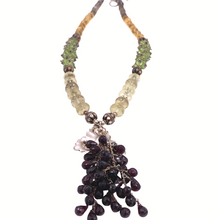 Load image into Gallery viewer, Multi Gemstone necklace In sterling Silver
