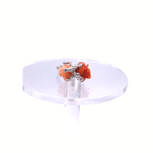 Load image into Gallery viewer, Italian Red &amp; Salmon Coral with Diamonique Ring in Sterling Silver
