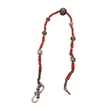 Load image into Gallery viewer, Italian Coral Necklace in sterling Silver
