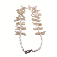 Load image into Gallery viewer, pearl Necklace in sterling silver
