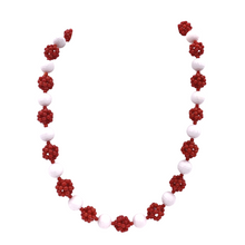 Load image into Gallery viewer, red Skin Coral Necklace ,  Bracelet and earrings Set
