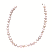 Load image into Gallery viewer, Fresh water pearl Necklace with sterling silver
