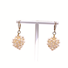 Load image into Gallery viewer, Pearl Earrings In sterling silver with gold coated
