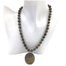 Cargar imagen en el visor de la galería, Jasper Necklace with oval shape pendant
