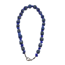 Load image into Gallery viewer, Lapis Lazuli necklace with square Shape
