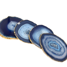 Загрузить изображение в средство просмотра галереи, Blue Agate Coaster 4 pieces 
