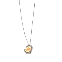 Load image into Gallery viewer, Sterling Silver Necklace with  Angel Skin Coral
