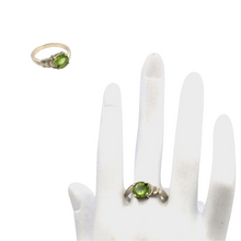 Load image into Gallery viewer, Peridot Ring in sterling silver
