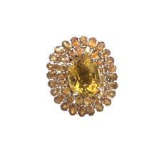 Cargar imagen en el visor de la galería, Yellow Topaz Ring in Sterling Silver
