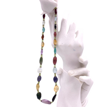 Load image into Gallery viewer, Multi-Colored Tourmaline Necklace In sterling silver
