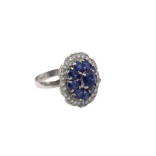 Load image into Gallery viewer, Sapphire Ring in Sterling Silver
