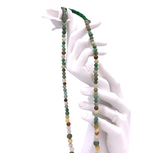 Load image into Gallery viewer, Burmese Jade bead necklace with adjustable string
