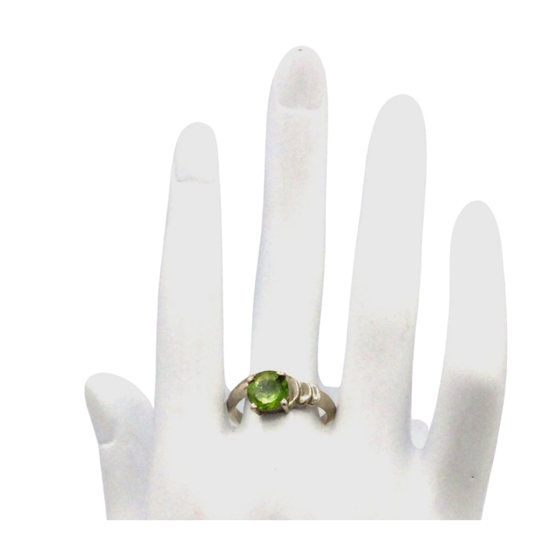 Peridot Ring in sterling silver