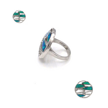 Load image into Gallery viewer, Opal lite Ring in Sterling silver
