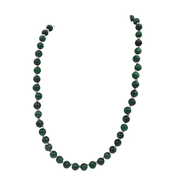 Burmese Jade bead Necklace of a jewelry set