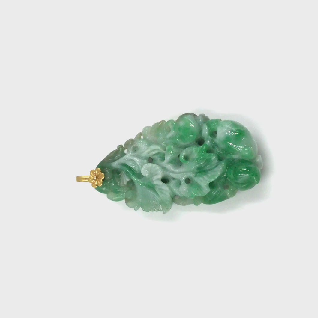 Jadeite pendant in 14k