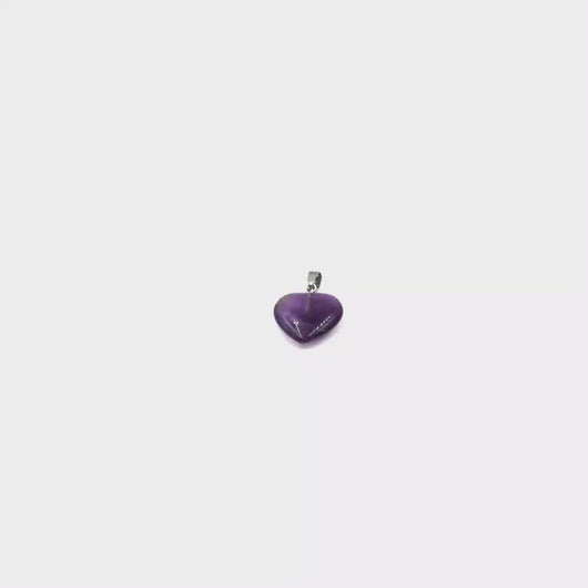 360 Video of Amethyst Heart Pendant