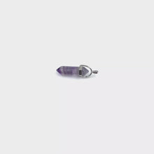 Cargar y reproducir el video en el visor de la galería, Purple Fluorite Point Pendant
