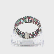 Cargar y reproducir el video en el visor de la galería, Multi gemstones bangle bracelet
