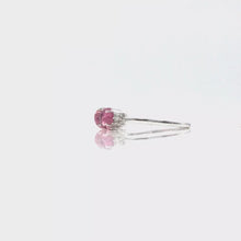 Load and play video in Gallery viewer, Pink tourmaline ring in sterling silver
