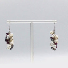 Load and play video in Gallery viewer, Fresh water pearl earrings in sterling silver
