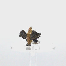 Load and play video in Gallery viewer, Eagle Ring (sapphire in sterling silver)
