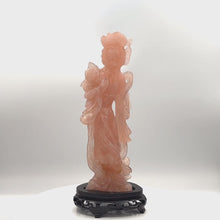 Load and play video in Gallery viewer, Rose Quartz carving from Qing Dynasty 
