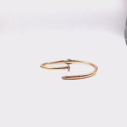 Video of Rose Gold nail bracelet