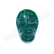 Загрузить изображение в средство просмотра галереи, Hand-Carved Malachite Mask Figurine
