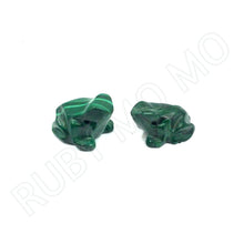 Загрузить изображение в средство просмотра галереи, Hand-Carved Malachite Frog Figurines
