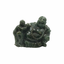 Load image into Gallery viewer, Hand-Carved Happy Buddha Jade Statue
