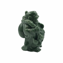 Загрузить изображение в средство просмотра галереи, Hand-Carved Happy Buddha Green Porcelain Statue
