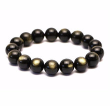 Load image into Gallery viewer, Gold Sheen Obsidian Bracelet
