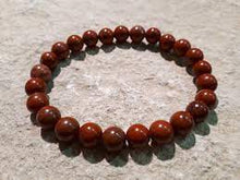 Load image into Gallery viewer, Brecciated Jasper Bead Bracelet with elastic string
