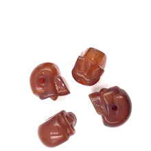 将图片加载到图库查看器，carnelian skull head pendants
