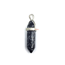 Load image into Gallery viewer, Snowflake Obsidian Point Pendant
