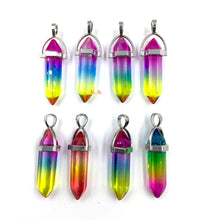 Load image into Gallery viewer, Rainbow Aura Quartz Point Pendant
