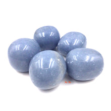 将图片加载到图库查看器，5 Angelite Tumbled stones 
