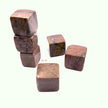 Load image into Gallery viewer, Rhodonite Square tumbled
