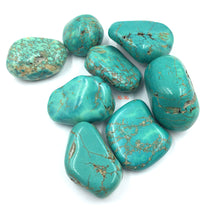 Загрузить изображение в средство просмотра галереи, A Bunch of Blue Turquoise Tumbled stones
