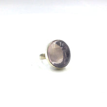 Load image into Gallery viewer, Rose quartz ring in sterling silver
