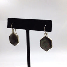 Загрузить изображение в средство просмотра галереи, Mother of Pearl Hexagon Shape Earrings in Sterling Silver
