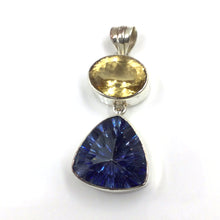 Load image into Gallery viewer, Mystic Topaz &amp; Yellow Topaz Pendant in Sterling Silver
