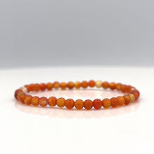 Cargar imagen en el visor de la galería, Carnelian Bead bracelet with elastic string
